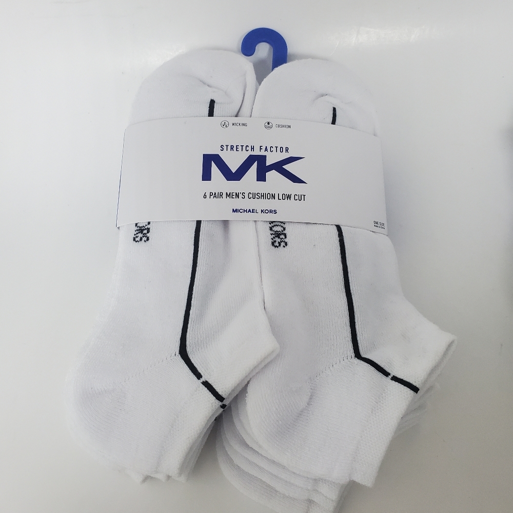 NEW Two pairs of Mens onesize Michael Kors Stretch Factor Polyester Socks - Picture 2 of 4